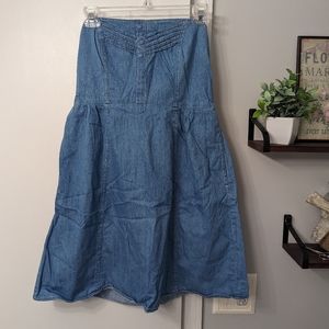 3/$12 Strapless Jean Dress